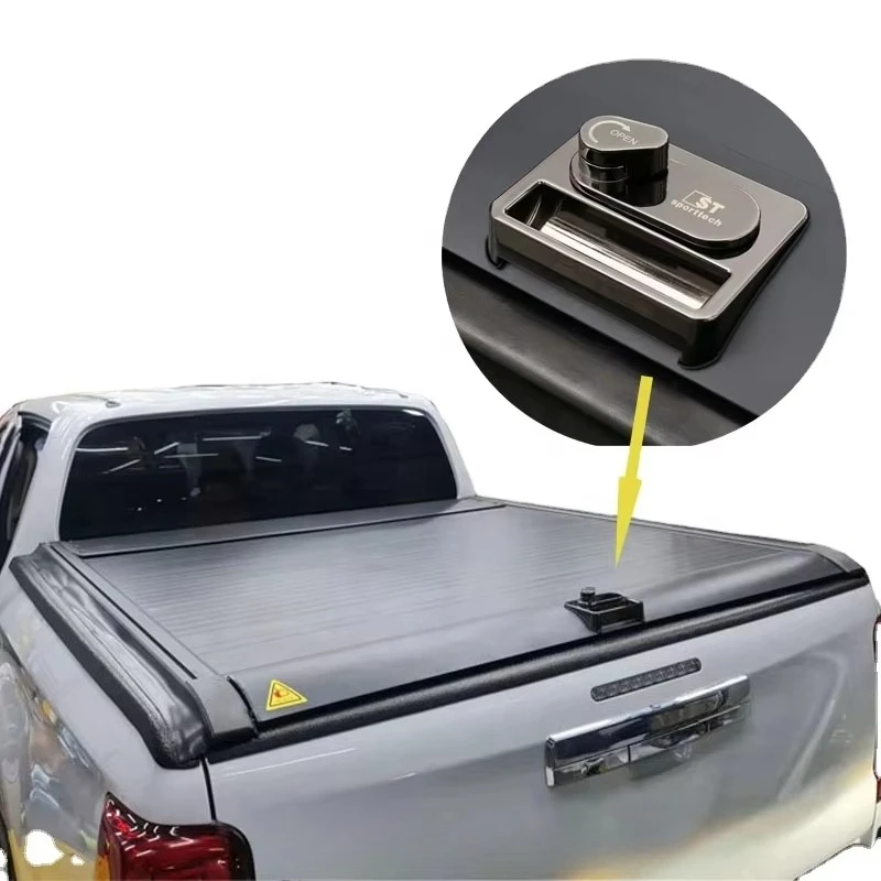Hard Aluminum Alloy Waterproof Retractable Cover Tonneau Cover With Password Lock for  L200/Triton