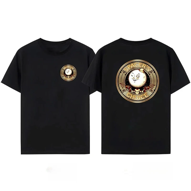 الكلاسيكية آر بي جي لعبة العوالم الخارجية مستوحاة تي شيرت القطن للجنسين تي شيرت جرافيك منتظم قصيرة الأكمام الصيف تي شيرت