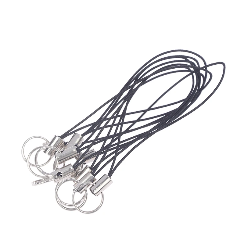 10 Pcs/lot Lanyard Lariat Cords Clasp Rope Keychains Hooks Mobile Phone Strap Charms Keyring Bag Accessories Key Ring