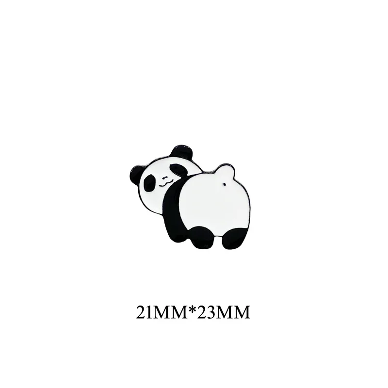 Kawaii Panda Brooches Plush Toy Pendant Cute Japanese Brooches Flower Clothes Brooch Student Backpack Pendant