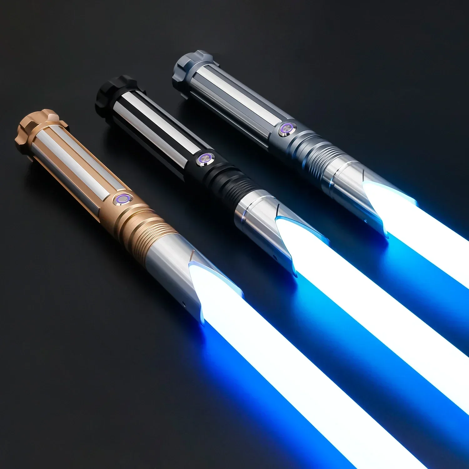 TXQSABER Lightsaber High Quality SNV4 RGB Smooth Swing Metal Hilt with Strap Blaster Force Jedi Training Cosplay Kid toys