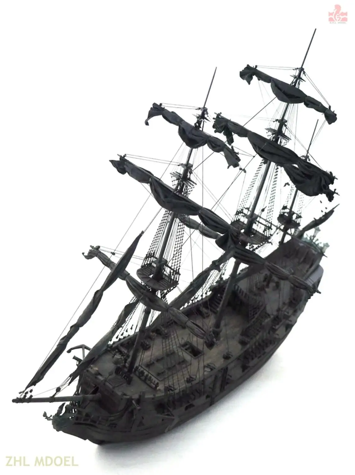 ZHL all sealed version of the black pearl ship wooden model ship kits scale 1/50 38.5\