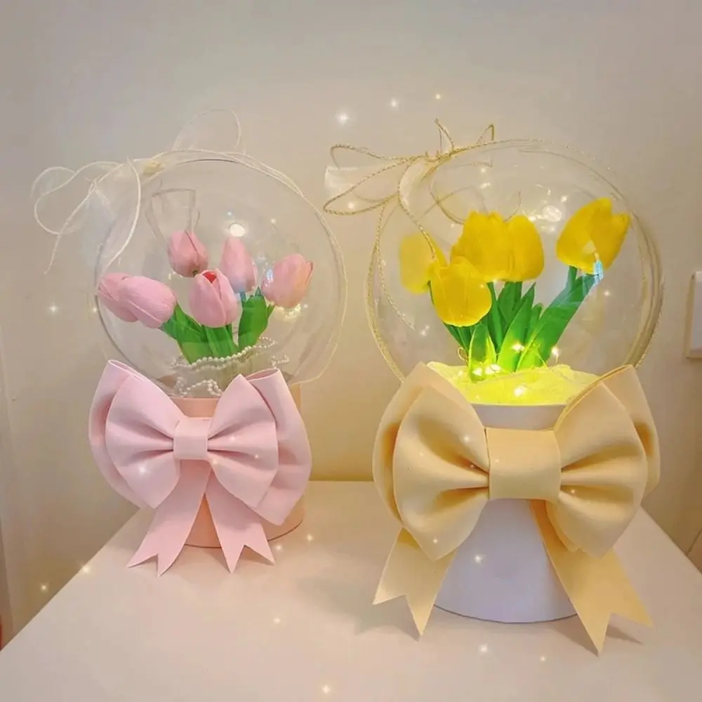 New Transparent Flower Packing Box Acrylic DIY Flower Bouquet Ball Round Bobo Balloons Stand Wedding Birthday Party Decorations