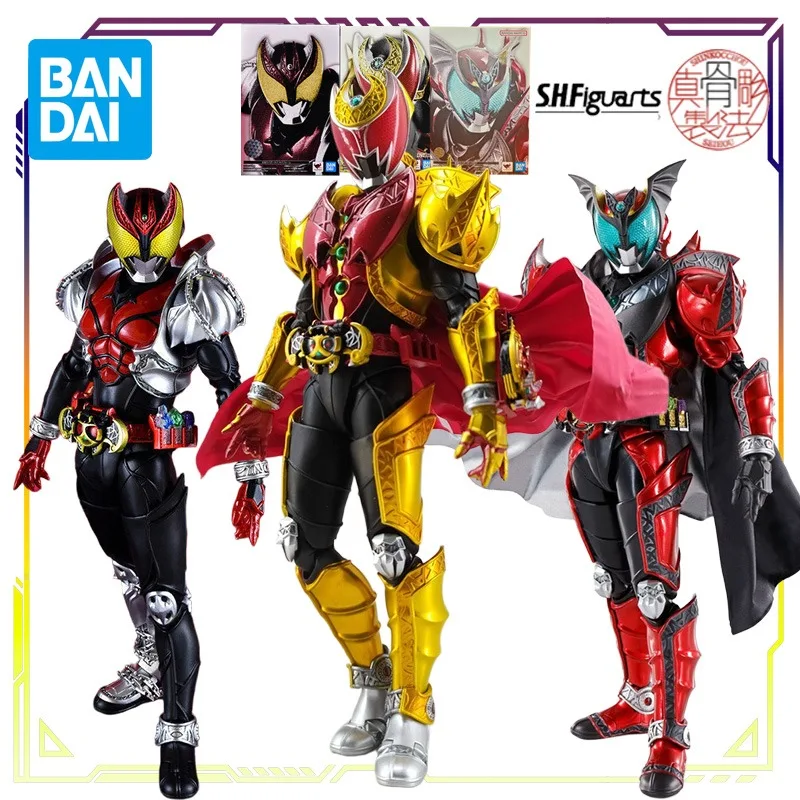 

BANDAI Original S.H.Figuarts True Bone Carving Kamen Rider Series Kamen Rider Kiva\Dark Kiva\Saga Anime Action Figure Model Toys