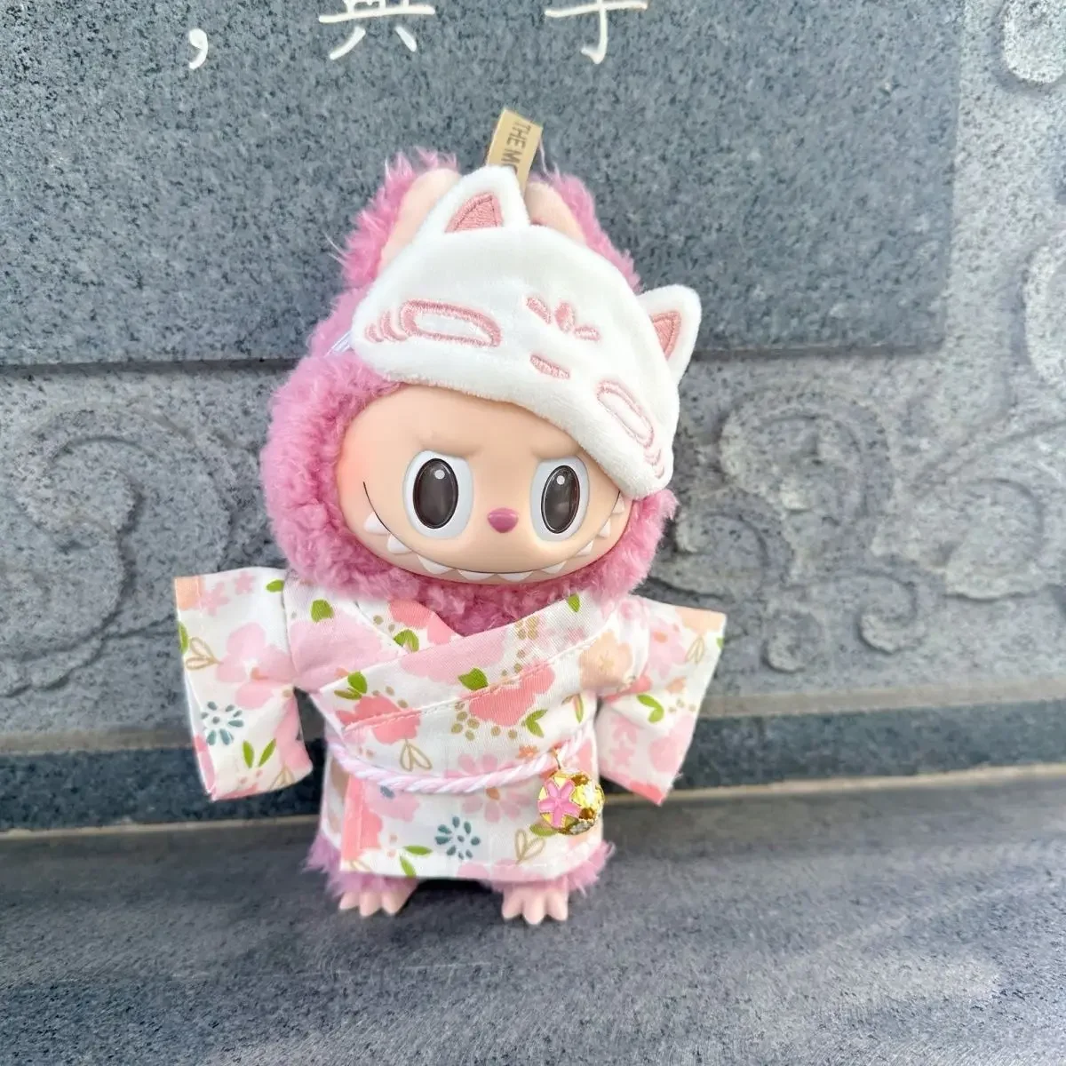 For 15/17cm Labubu Doll Clothes Kimono Bathrobe Belt Blinder Doll Accessories Changing Dress Sitting Party Game DIY Gift Toys