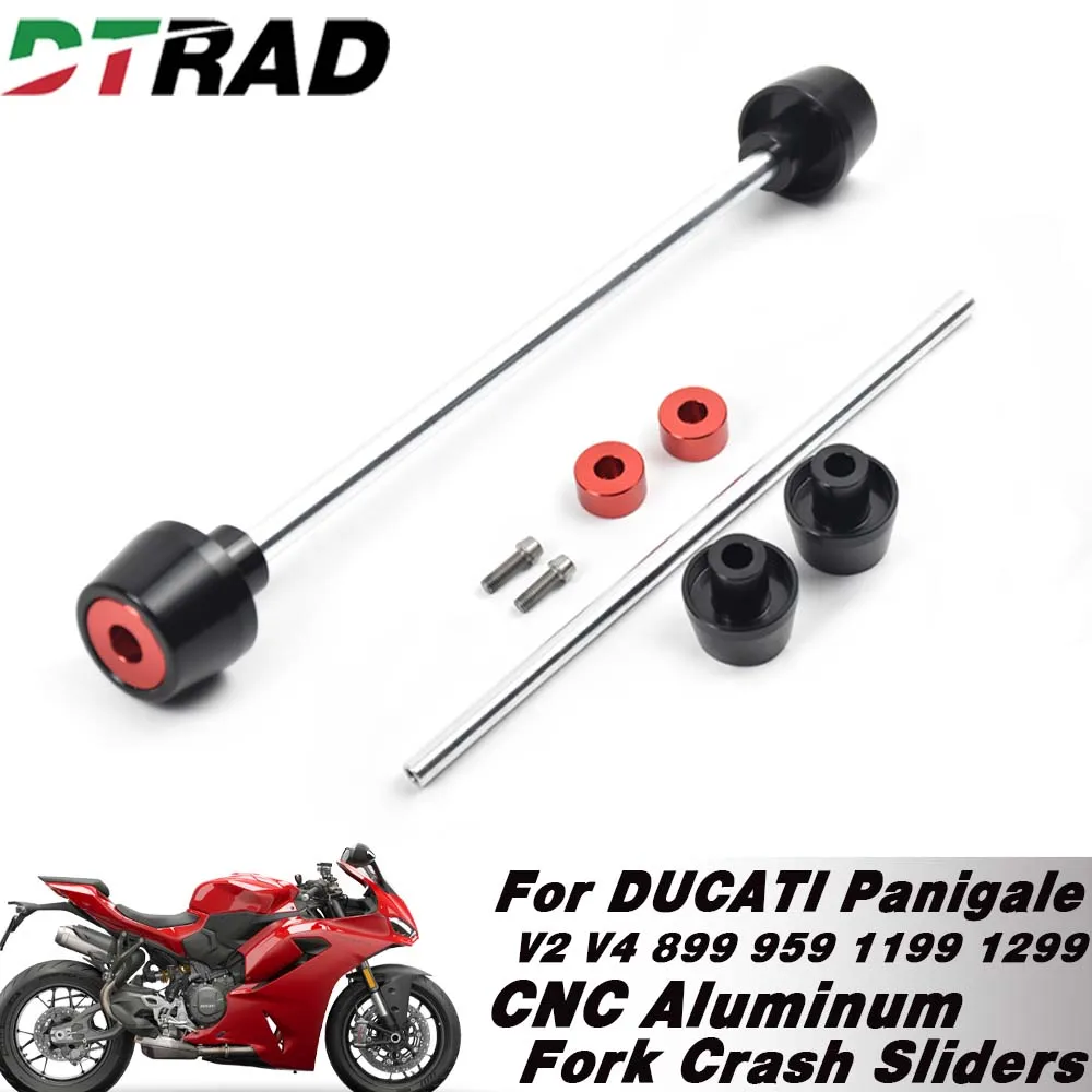 

CNC Front Fork Crash Protection Axle Slider Guard For DUCATI Panigale V2 V4 2024 2025 899 959 1199 1299 Motorcycle Accessories