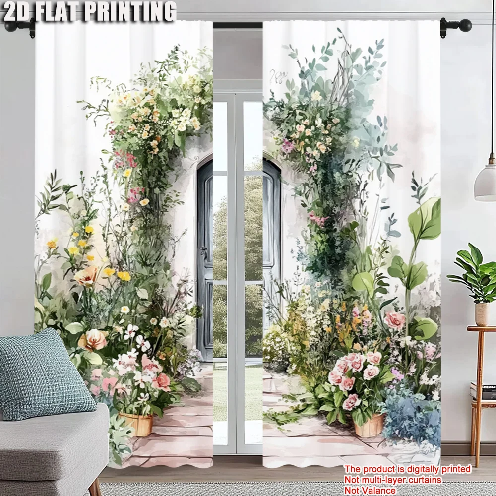 

2pc, Party Window Curtains horse Protecting Privacy Festive Backdrops for Holiday Decorations
