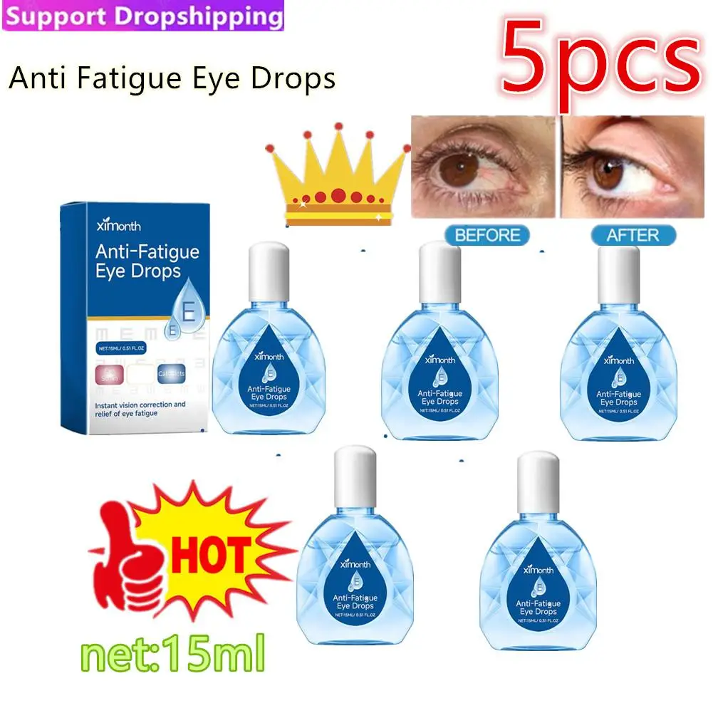 5x 15ml Cool Eye Drops Cleanning Eyes Detox Relieves Eye Fatigue Relax Discomfort Products Health Massage Removal Care