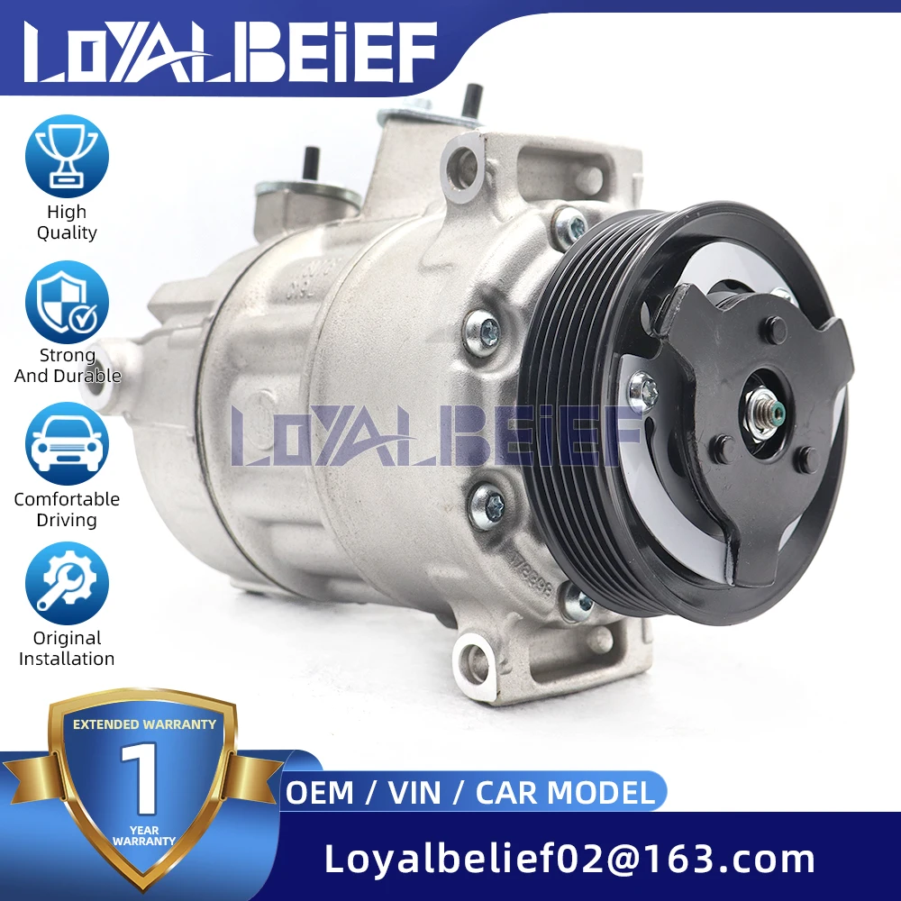 

PXE14 AC Compressor for VW Golf 5 6 Touran Passat 3C Tiguan OCTAVIA AUDI Q3 5Q0820803J 5N0820803 5N0820803C 5N0820803A