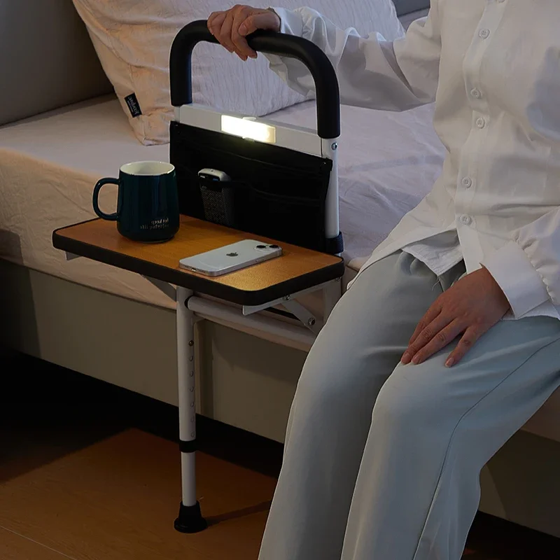 Elderly Disabled Safety Grab Bars with Desktop Bedside Armrest Support Bar Multifunctional Auxiliary Standing Device Handrails