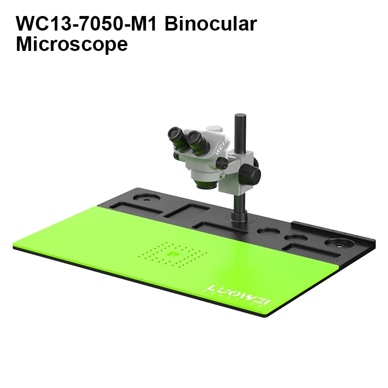 LUOWEI LW-WCI3-7050-M1 7-50X Continuous Zoom Large Base Binocular Microscope Equipped with High Temperature Tin Pad