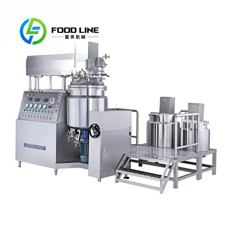 High Productivity Vacuum Emulsifier Mixer for Skin Lightening Cream and Lotion Cosmetic Manufacturing Equipment Customize