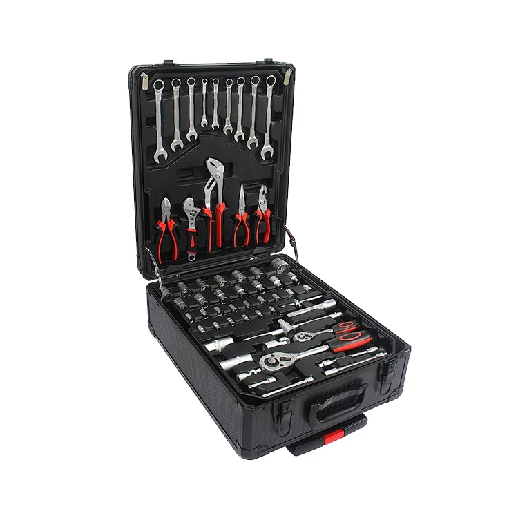 Hand Tool Sets Black Repair Tool Kit White Removable Tool Trolley Case