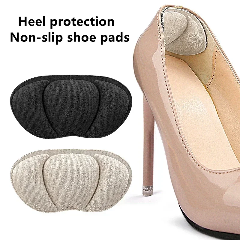 Non‑Slip Heel Pads Self‑Adhesive Heel Protection Cushion Inserts Anti‑Blister Shoe Size Adjust Heel Grips for High Heels
