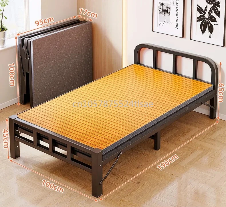 

Офисный обеденный перерыв, сопровождающая жесткая доска, железная кровать, складная одноместная домашняя простая общежития для взрослых,