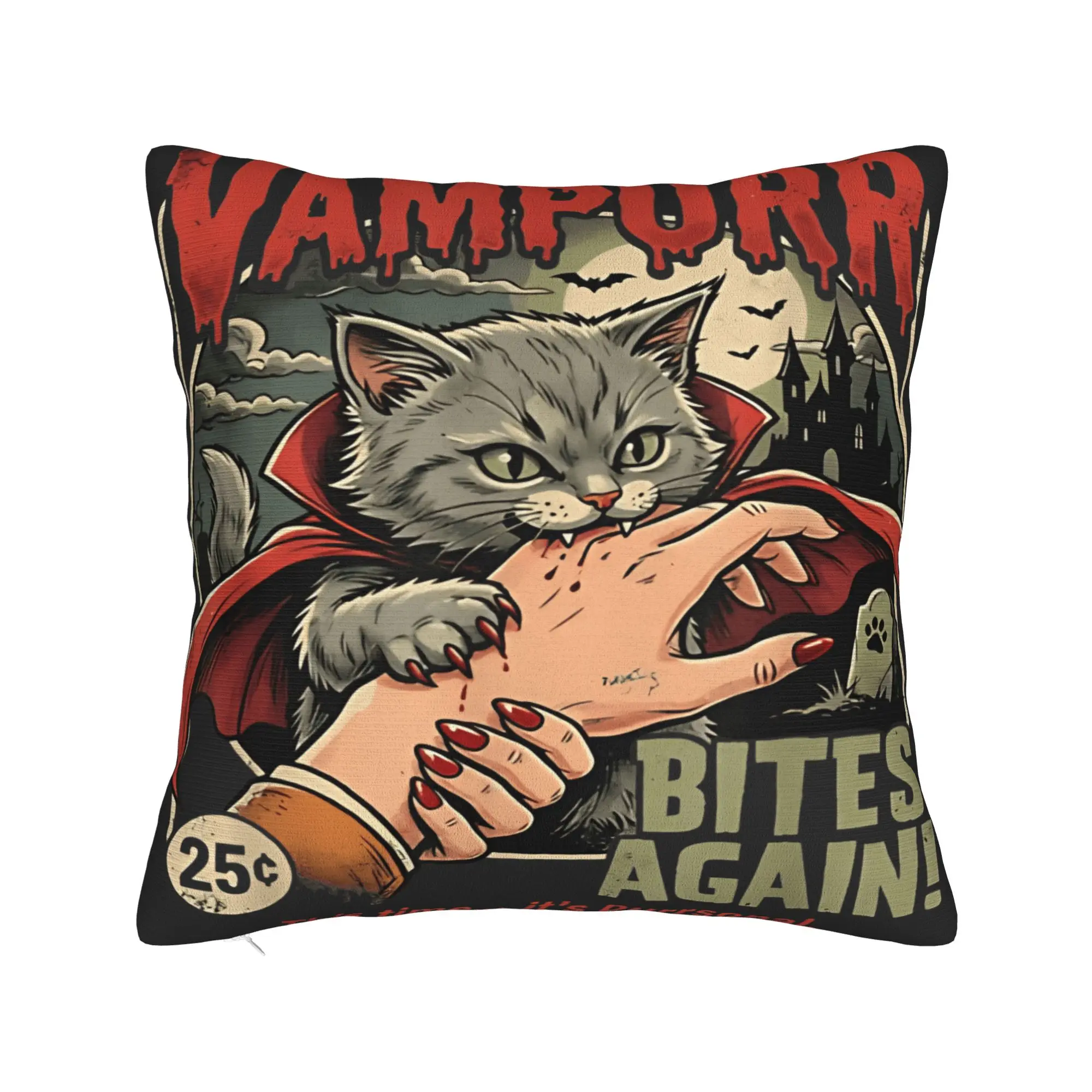 The Return of Vampurr Pillow Cover  Fashion Pillow Case For Sofa Home Decoration Design Pillowcases Gift
