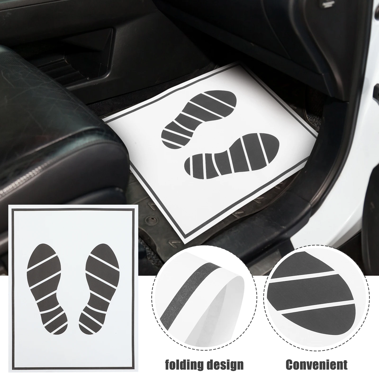 100 Pcs Car Floor Paper Mats Portable Waterproof Large Quantity Disposable Vehicle Foot Pads Protect Dust Spills Storage - Image 3