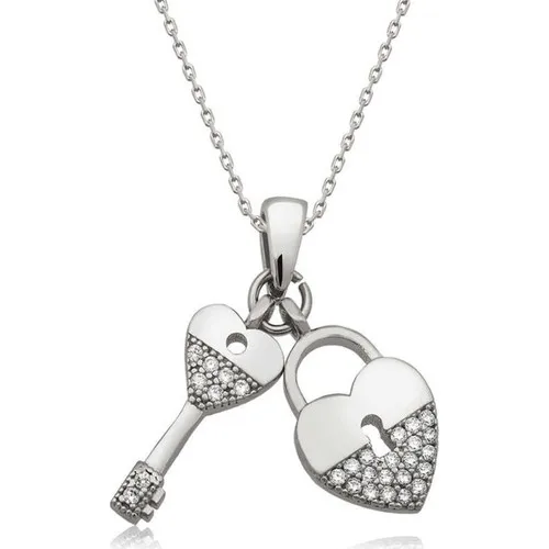 Gumush Key To My Heart Design Necklace