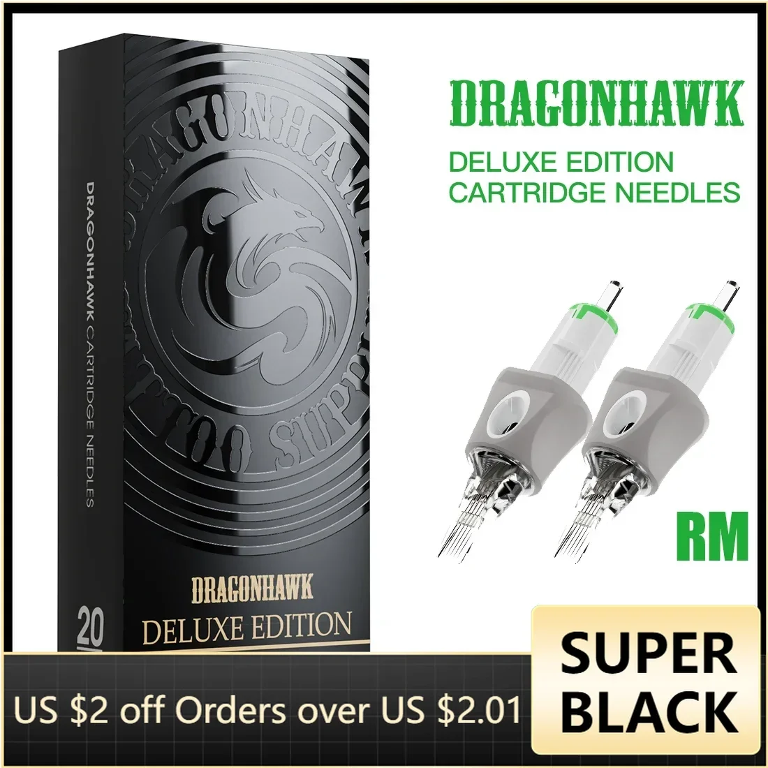 100% Nguyên Bản Dragonhawk Thường Trực Trang Điểm Kim RM Hình Hộp Mực Tặng Kèm Ốp Lưng Silicon 20 Cái/hộp Hình Hộp Mực Kim