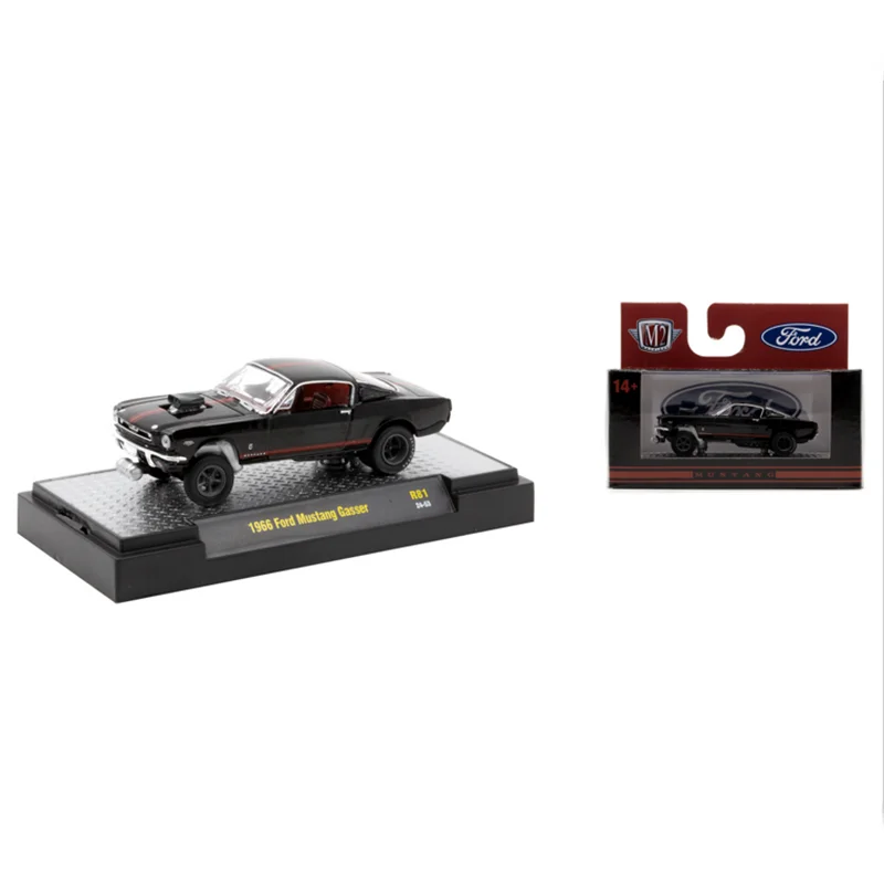 

M2 Machines 1:64 Scale Diecast Alloy 1966 Ford Mustang Gasser Toys Cars Model Classics Adult Gift Souvenir Static Display