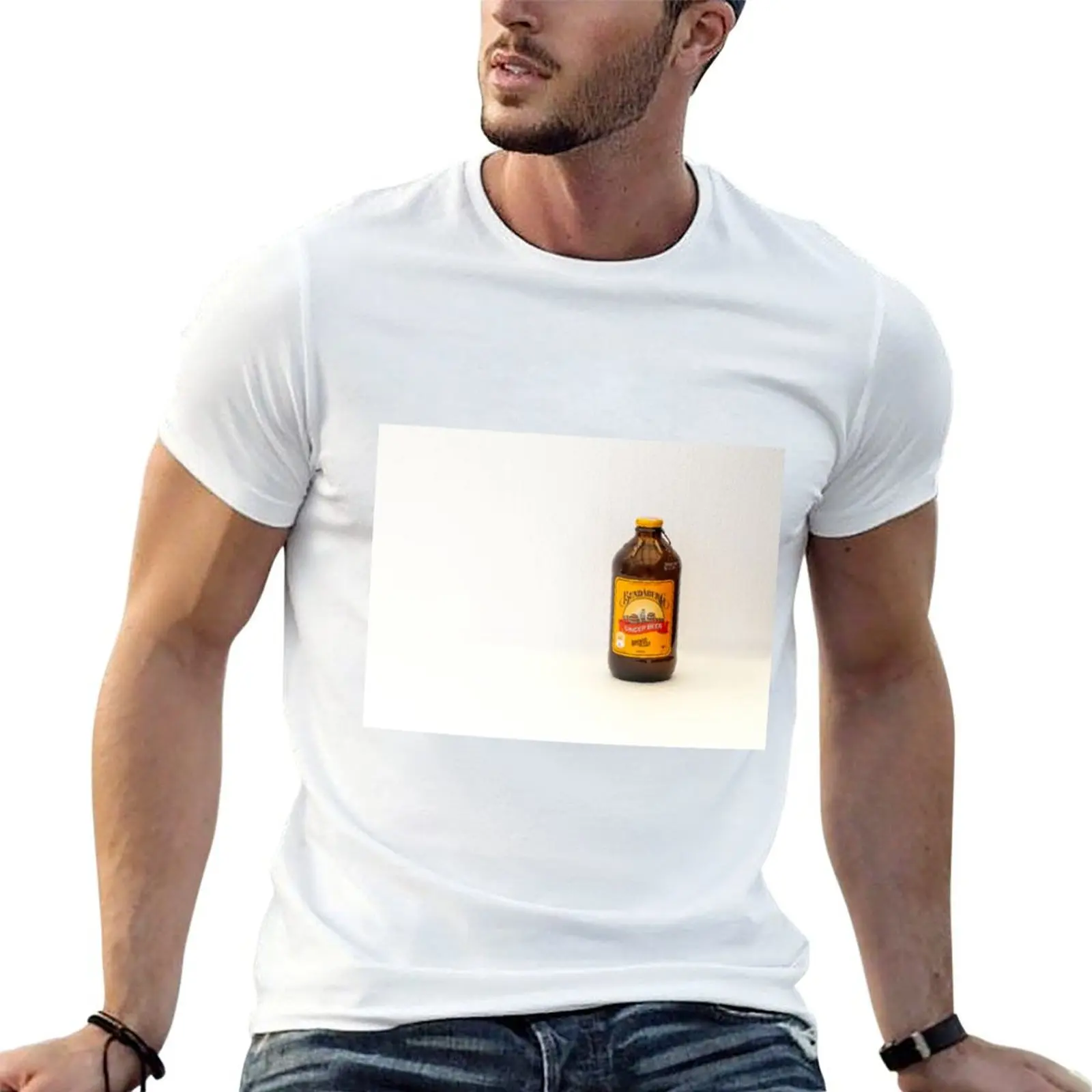 Camiseta Ginger Beer, camisetas divertidas de algodón para hombre, camiseta divertida de algodón con estampado personalizado