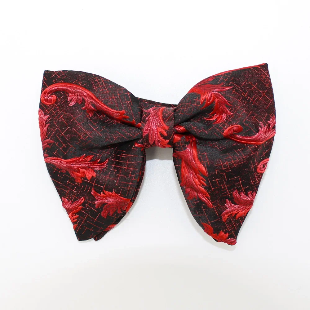 

Retro Fabric Bowties for Men Trendy Casual Large Bow Tie Men's White Shirts Cravat Groom Wedding Jewelry Accessories