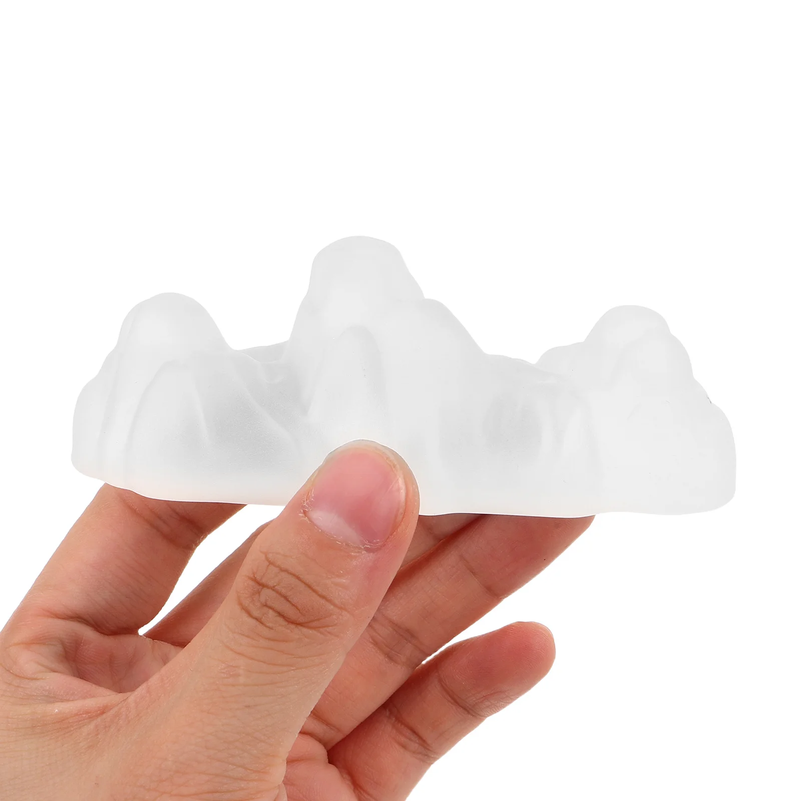 

Glass Calligraphy Paperweight Mountain Design Brush Holder Pen Rest Tool for Writing Painting Desk Decoration Office Study