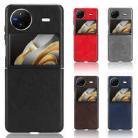 For Vivo X Flip Case Luxury PU Leather Hard Back Cover Case For Vivo X Flip XFlip Phone Case