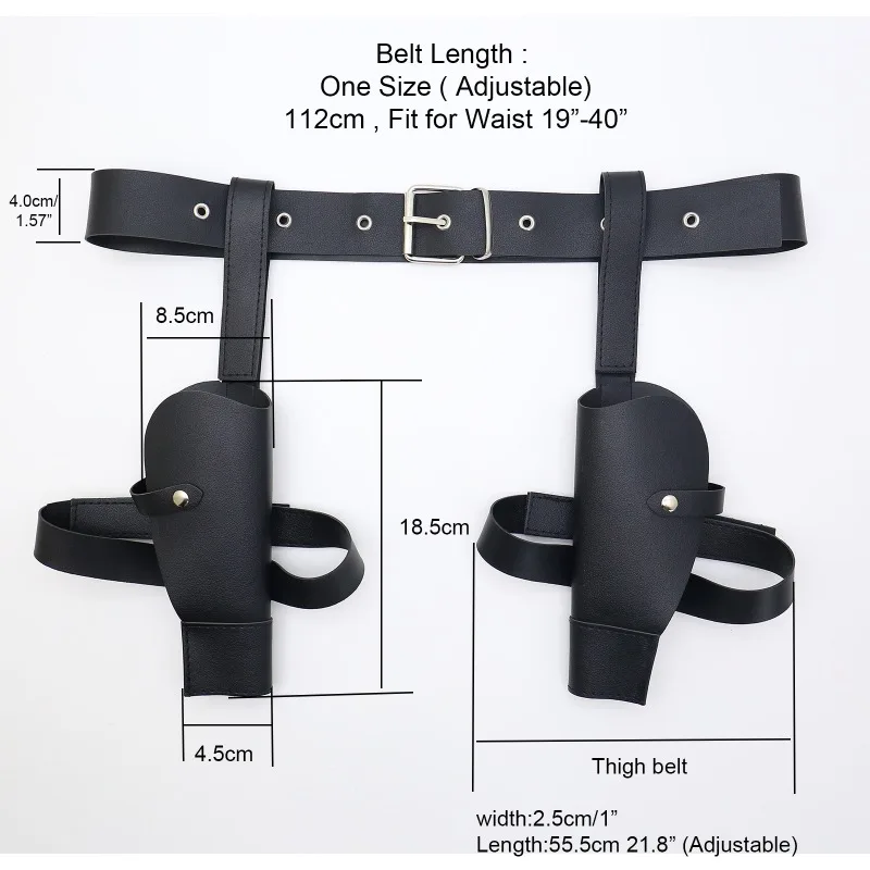 Western Style Waist Belt Cosplay Dress Up Prop Accessory For Party Stage Performance view 2