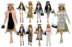 1 Set Cloth Doll Accessories Fashion Model Casual Wear Cool Clothes for 11.5 Inch 30cm Doll Kids or Birthday Gift