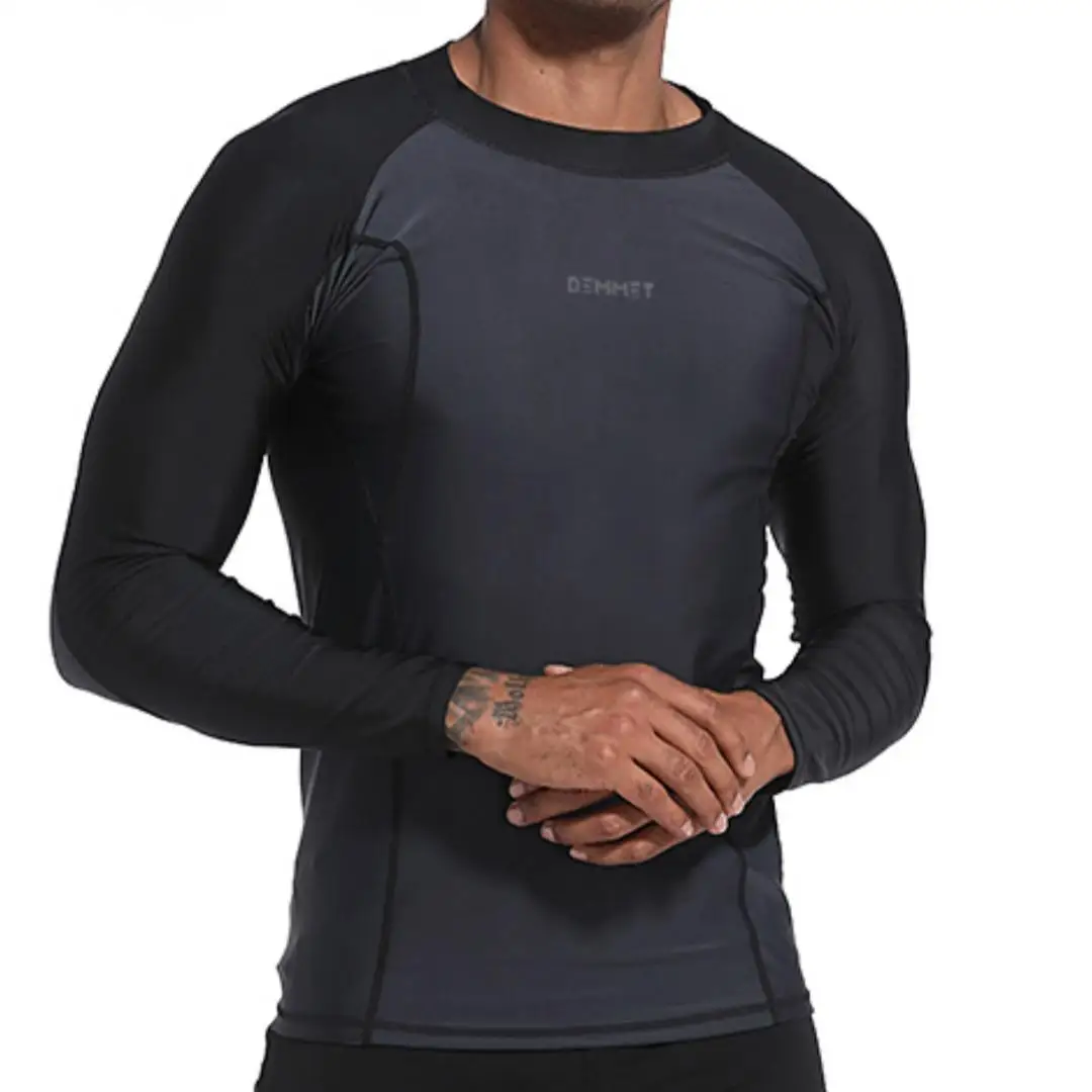 Hot Quick Dry Mannen Bescherming Uv Upf 50 + Badkleding Lange Mouw Rashguard Surfen Rash Guard Surf Shirt Voor Zwemmen M-6XL