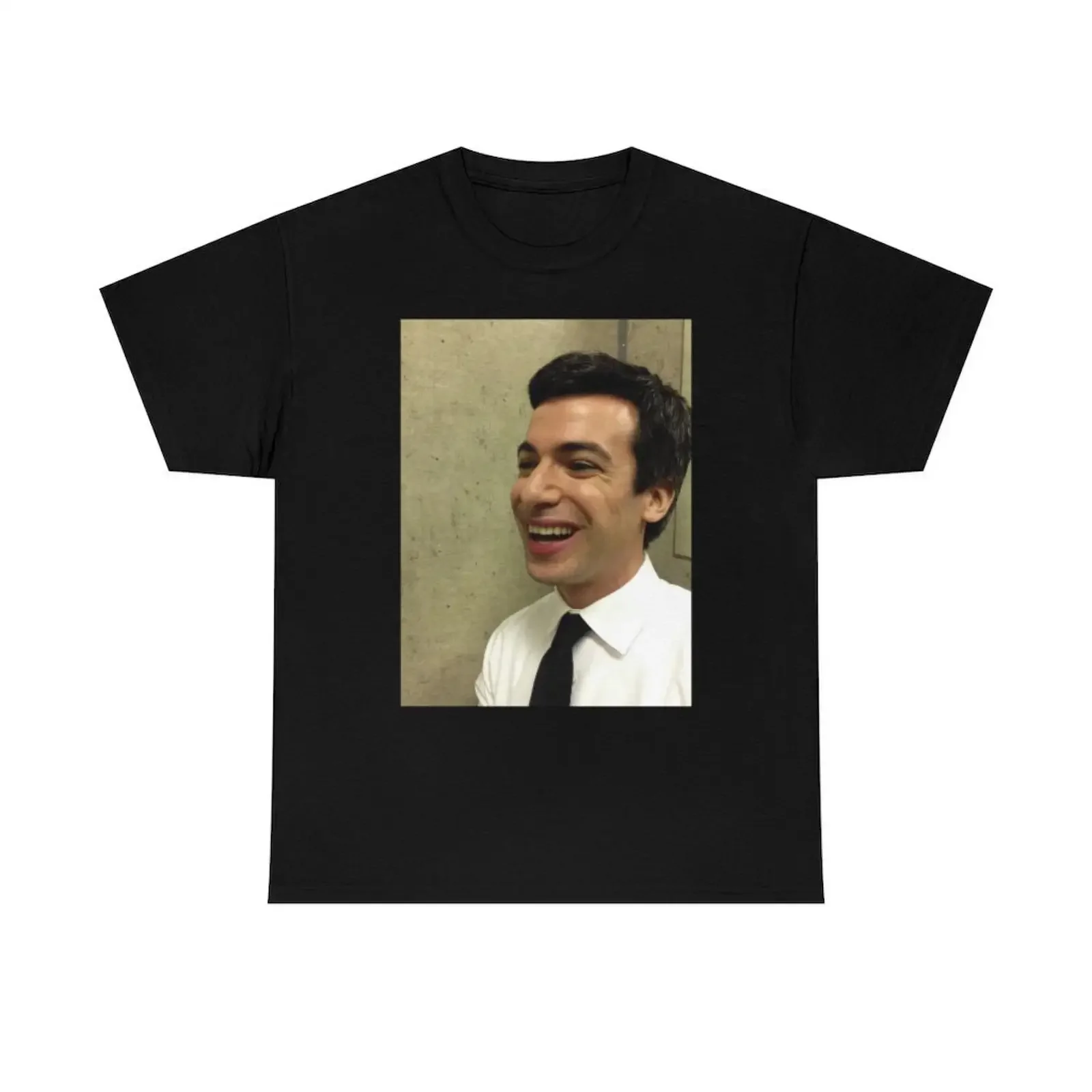 Nathan Fielder Smile Meme shirt vintage Washed Slightly Breathable fashion streetwear Versatile graphic Comfortable Soft Unisex