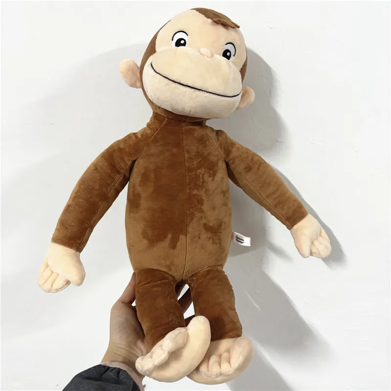 Nowy, uroczy, ciekawski małpka George, pluszak, duży rozmiar 48 cm, zabawki pluszowe dla dzieci, prezenty dla dzieci.