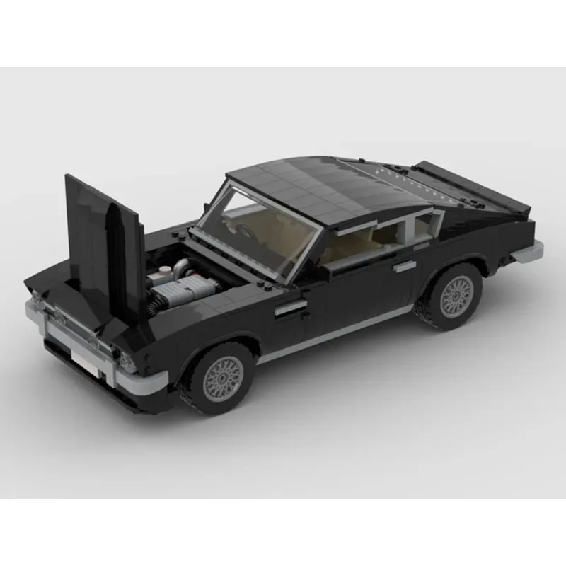 MOC- 198147   Zwart Nieuwe Supercar Racing Bouwsteen Model • 1508 Onderdelen Educatief Jongen Kinderen Kerst Bouwstenen Speelgoed Cadeau