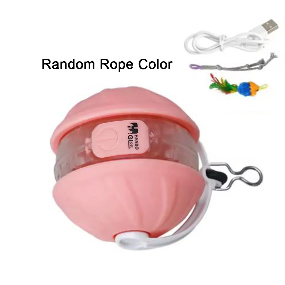 

USB Rechargeable Infrared Automatic Rolling Ball Detachable Cord Imitate Mouse Cat Infrared Interactive Ball Interactive