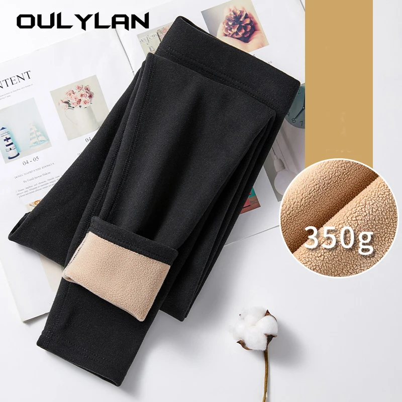 

Women Winter Warm Fleece Lined Leggings Thick Velvet Tights Thermal Pants High Waist Leggings for Women Solid Stretchy Leggings