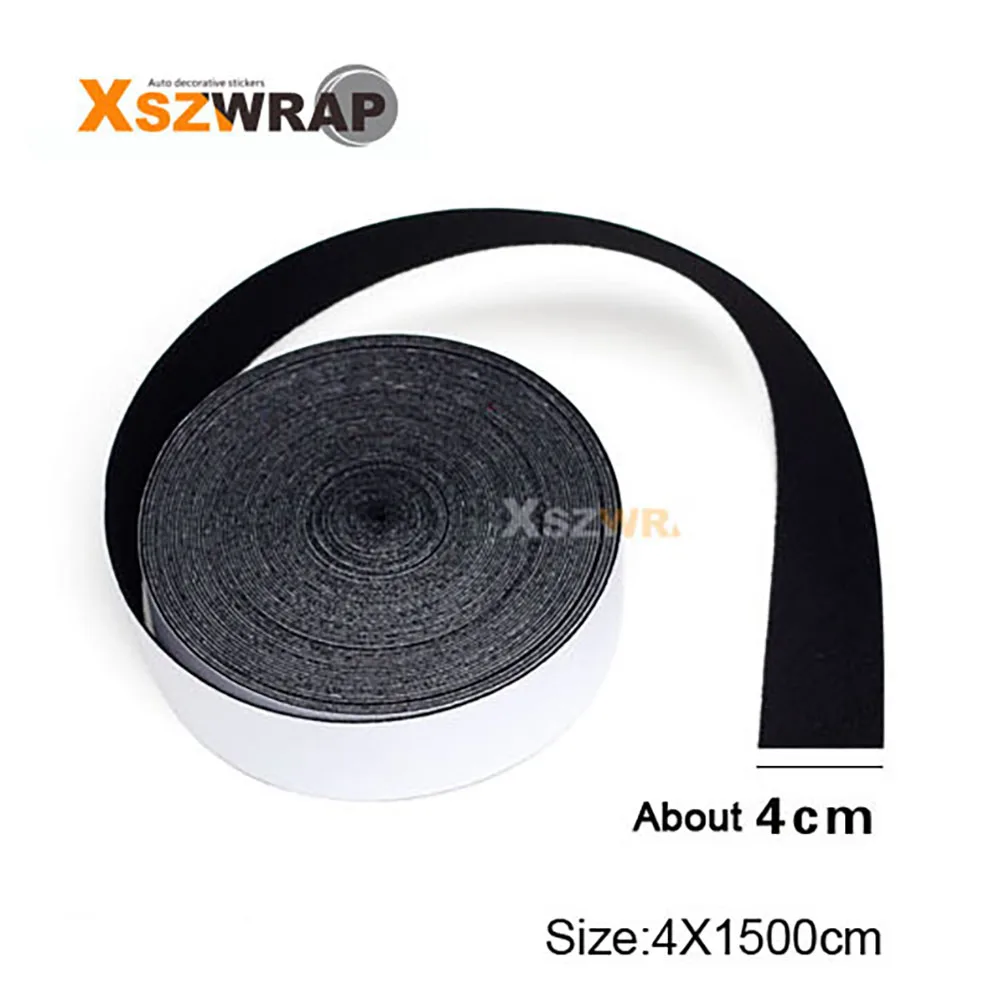 About 4cm*15m/Roll Black Window Guide Tape Felt To Reduce Or Eliminate Scratches In Window Film Tinting