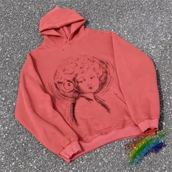 Vintage SAINT Graffiti Hand Drawn Hoodie Men Women Best Quality Hooded Pullovers