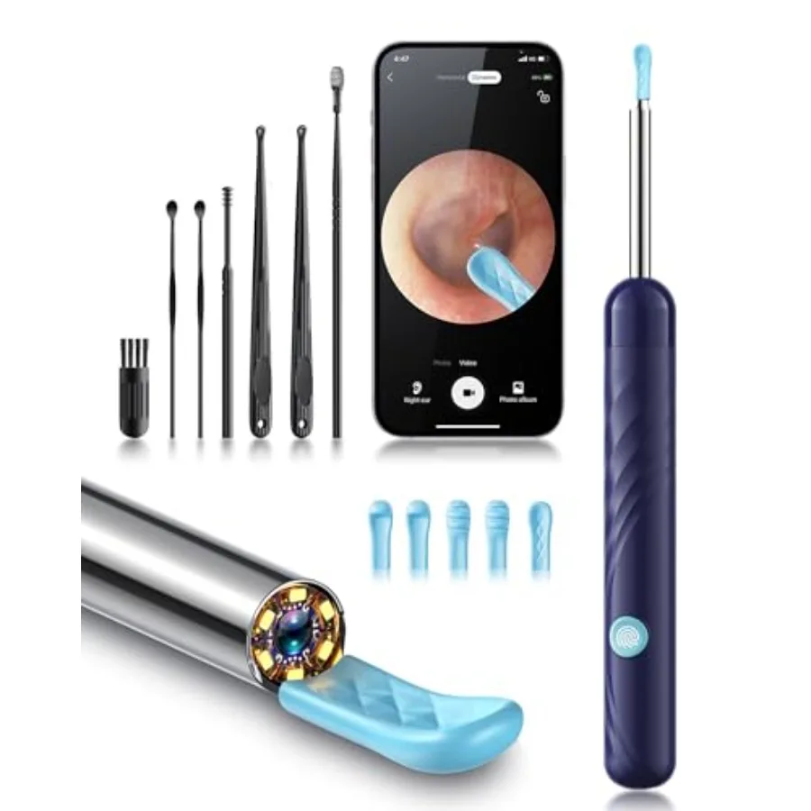 

Ear Wax Removal, Ear Cleaner with Camera and Light, FSA - HSA Eligible, Ear Wax Removal Tool Camera with 1080P, Ear Cleaning Ki
