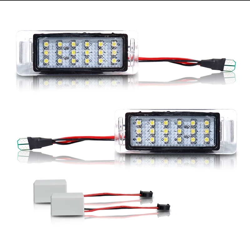 White LED License Plate Lights For Chevrolet Corvette Camaro, For Cadillac ATS CTS SRX, For Buick Allure Encore, For GMC Acadia