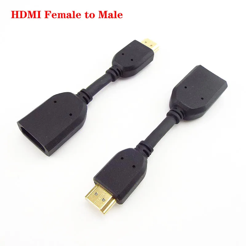 Mini HDMI-compatible Male to Female Extension Cable For HD TV LCD Laptop Any Angle Adjustable Converter Extended Connector A1