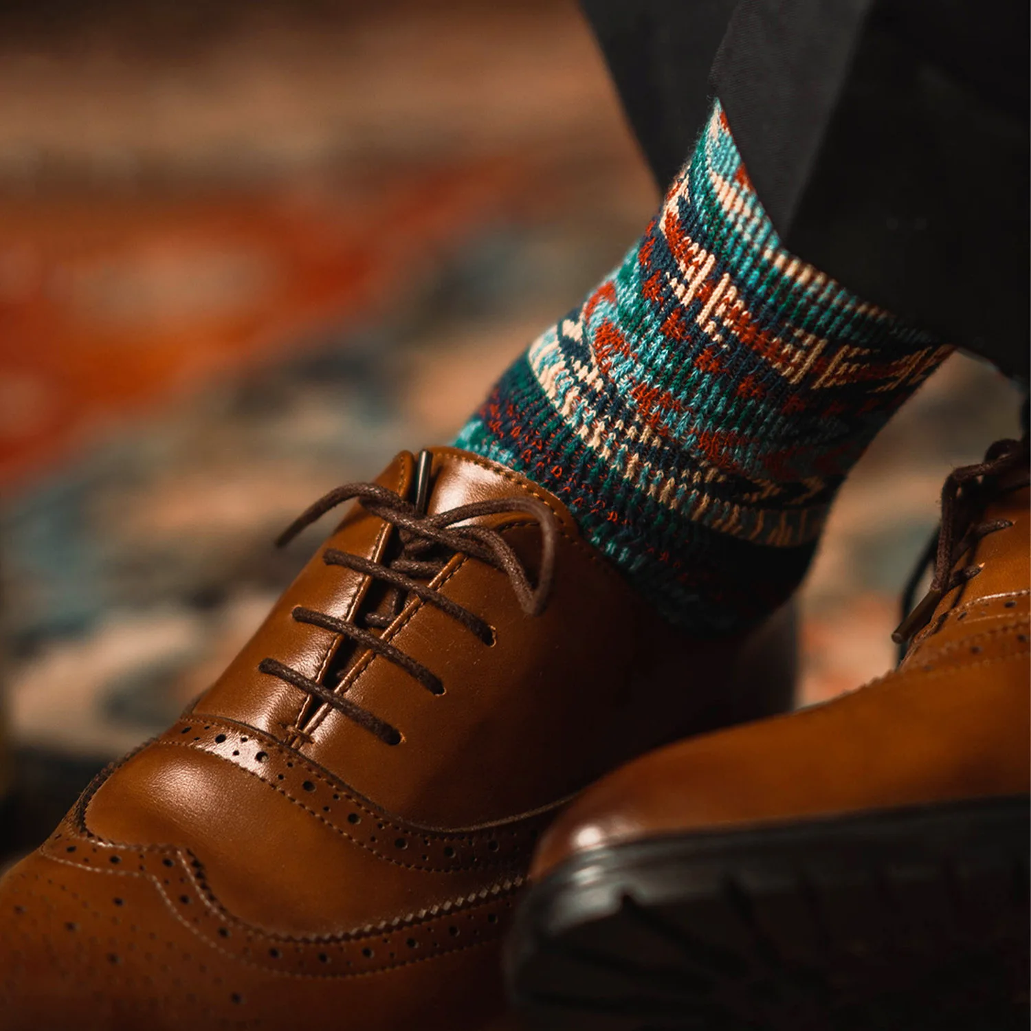 10Pcs 2026 New Ethnic Autumn Winter Wholesale Street Brand Unisex Combed Cotton Seamless Retro Trendy Soft Couple Mid Calf Socks