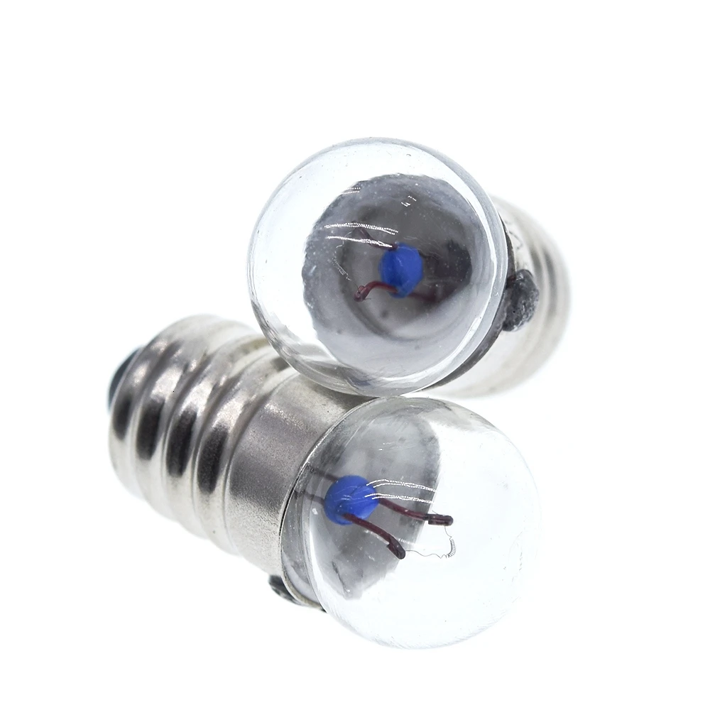 TZT 10pcs Student Electrical Experimental Physics Class Used 0.3A  0.5A 1.5V 2.5V 3.8V 6V Small Incandescent Bulbs