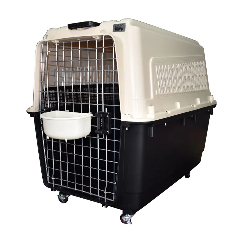 

Portable Pet Supplies Plastic Luggage Transport Case for Cats Dogs Air Case with Button Closure Backpack Style Carrier House