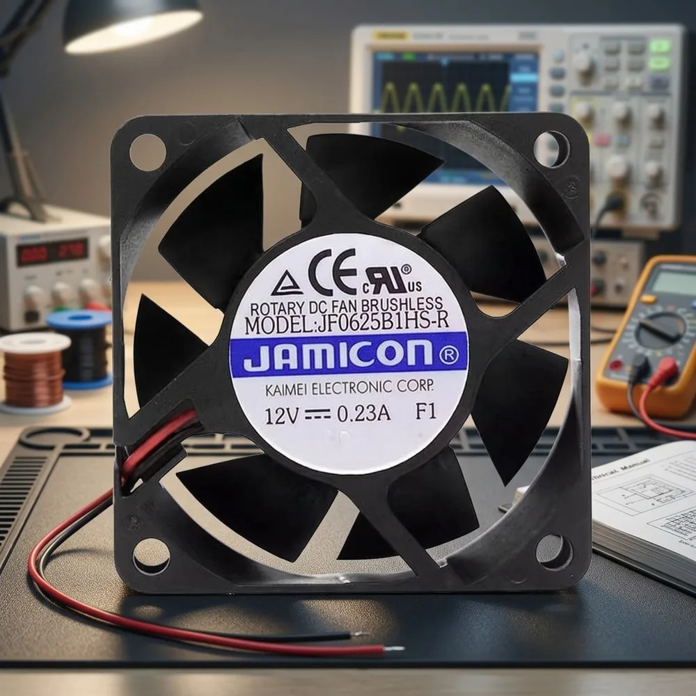 

For JAMICON JF0625B1HS-R D12V 0.23A 60*60*25MM 2-Wire Silent Cooling Fan