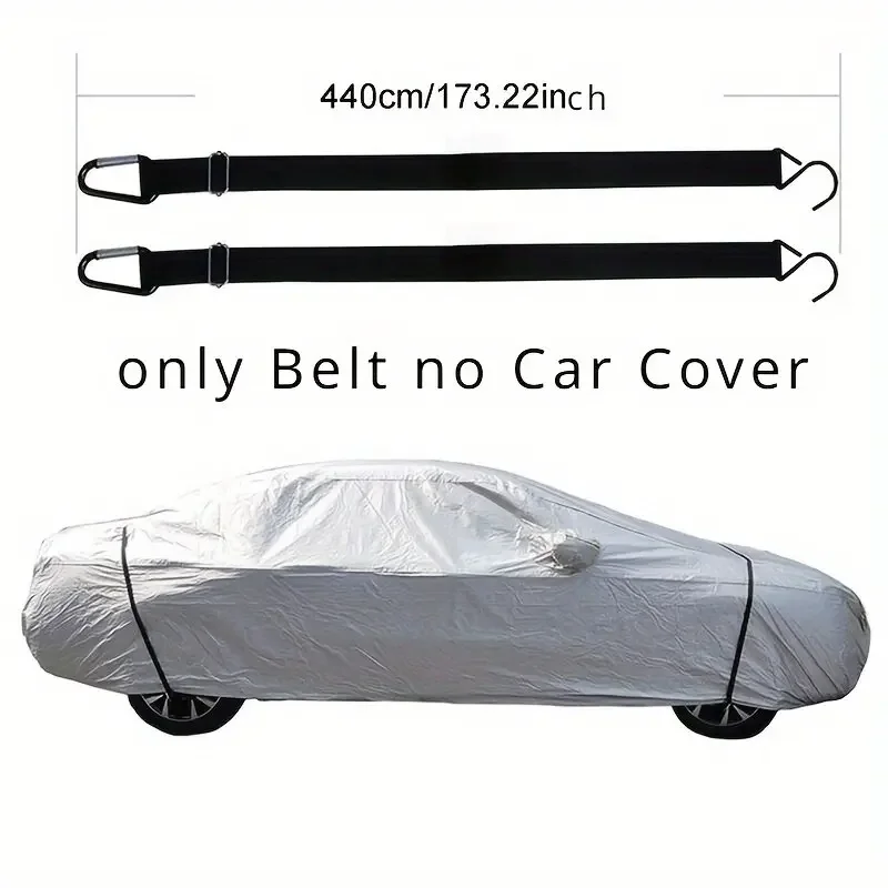 2Pcs Car Covers Fixed Rope Strap Car Cover Windproof Belt Car Luggage Bag Cargo Lashing StrapCar Clothing Fixing Rope