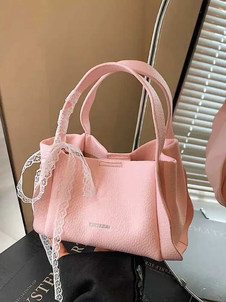 

Small PU Leather Bucket Bags for Women Spring Summer Versatile Solid Color Handbags Female Daily Out Crossbody Bag