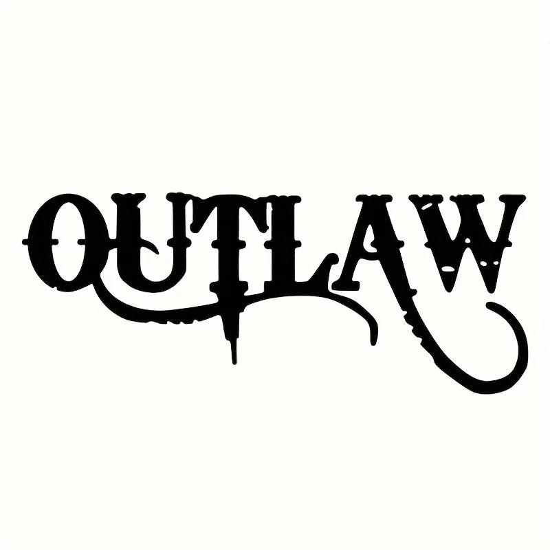 

Горячая новинка: Большие наклейки OUTLAW для автомобиля, декор для стайлинга авто, виниловые наклейки для ноутбуков и автомобилей