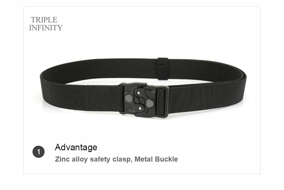 New Original Quick Release Men Belts 125cm Elastic Tactical Belt Metal Buckle Outdoor Breathable Stretch Waist Belt For Drilled