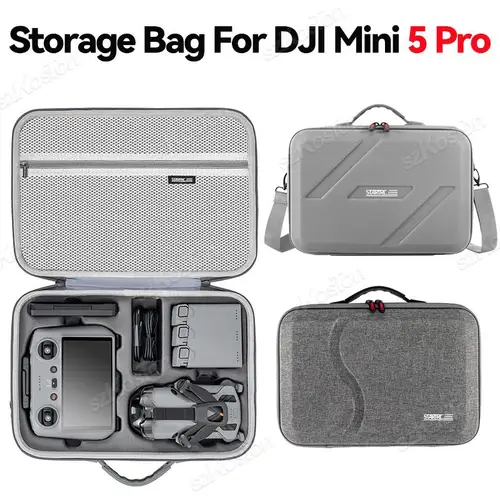 Imagen 1 del producto Bolsa de almacenamiento para DJI Mini 5 Pro, caja de viaje portátil, bolso para DJI Mini 5 Pro RC 2, Estuche de transporte duro, accesorios para drones